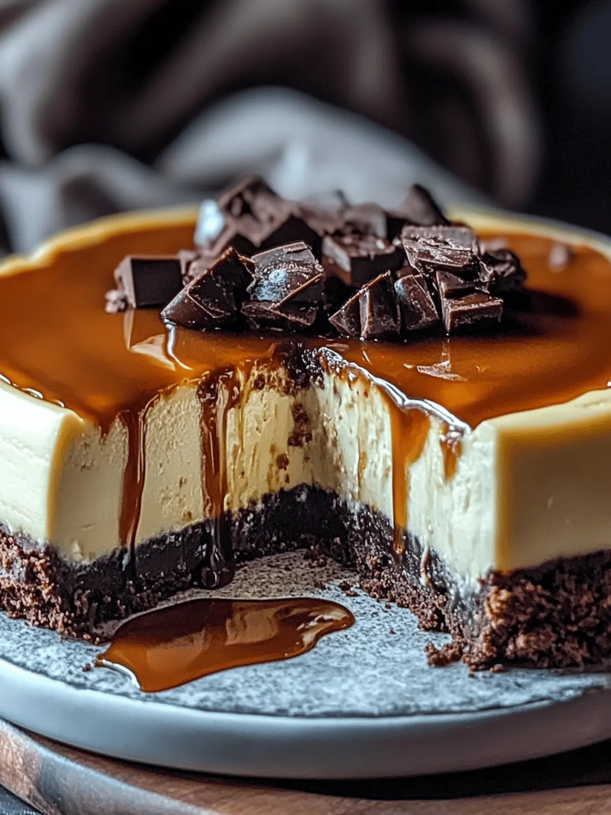 Caramel Brownie Cheesecake