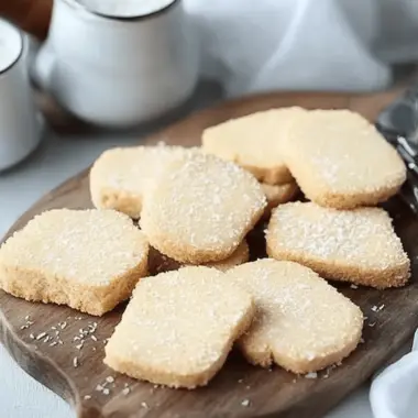 Slice & Bake Coconut Shortbread Cookies