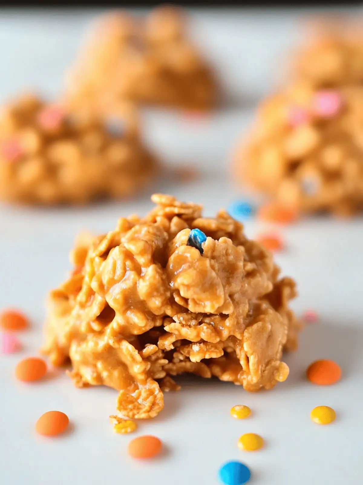 No Bake Butterscotch Cornflake Cookies