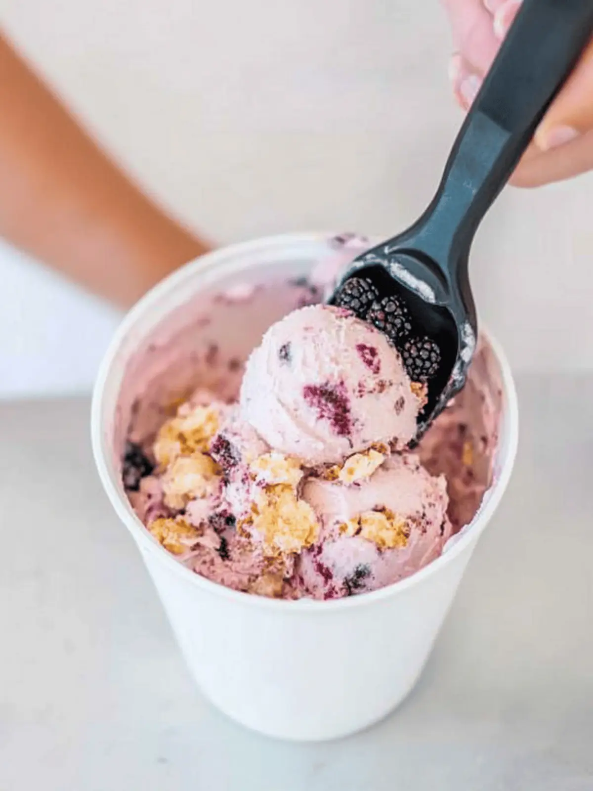 Blackberry Cobbler Ice Cream