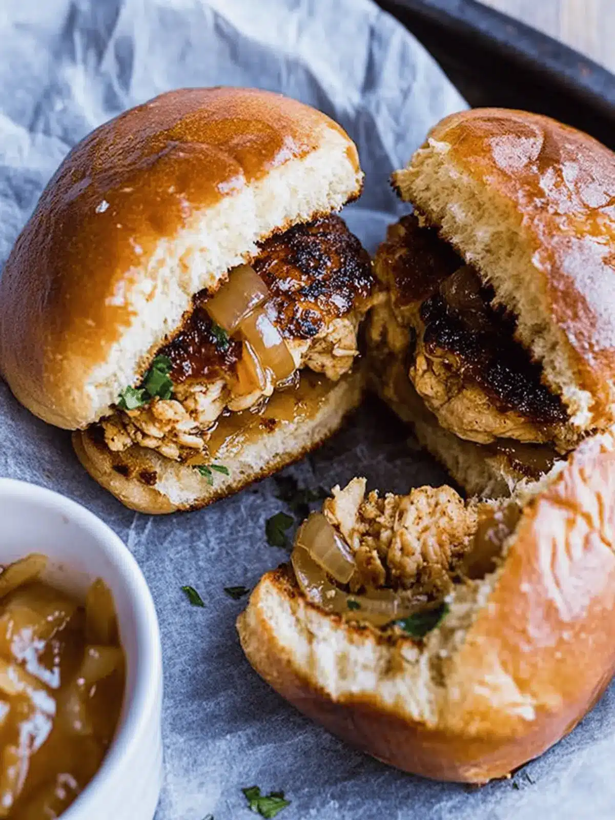 Savory Apple Butter Onion Chicken Burgers for Grilling Fun 2 Apple Butter Onion Chicken Burgers