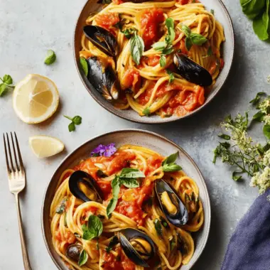 Tomato & Mussel Pasta