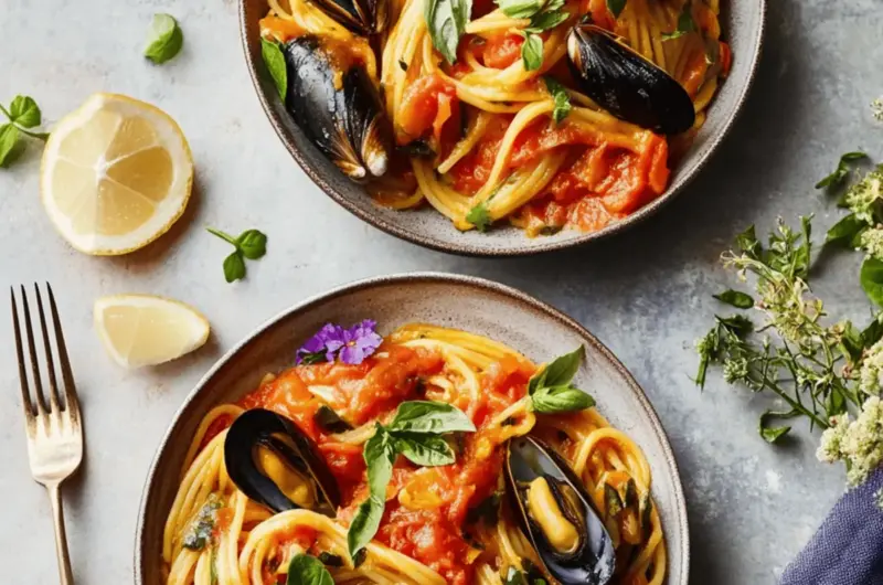 Tomato & Mussel Pasta