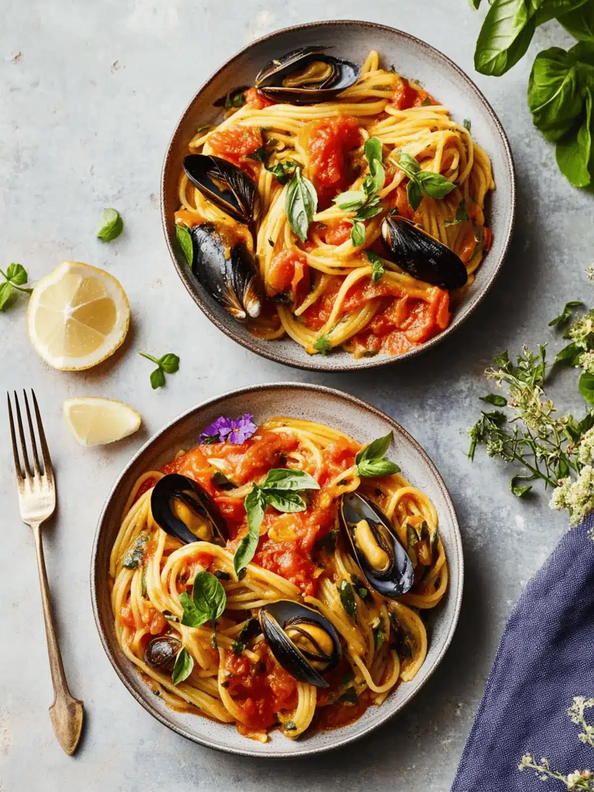 Tomato & Mussel Pasta