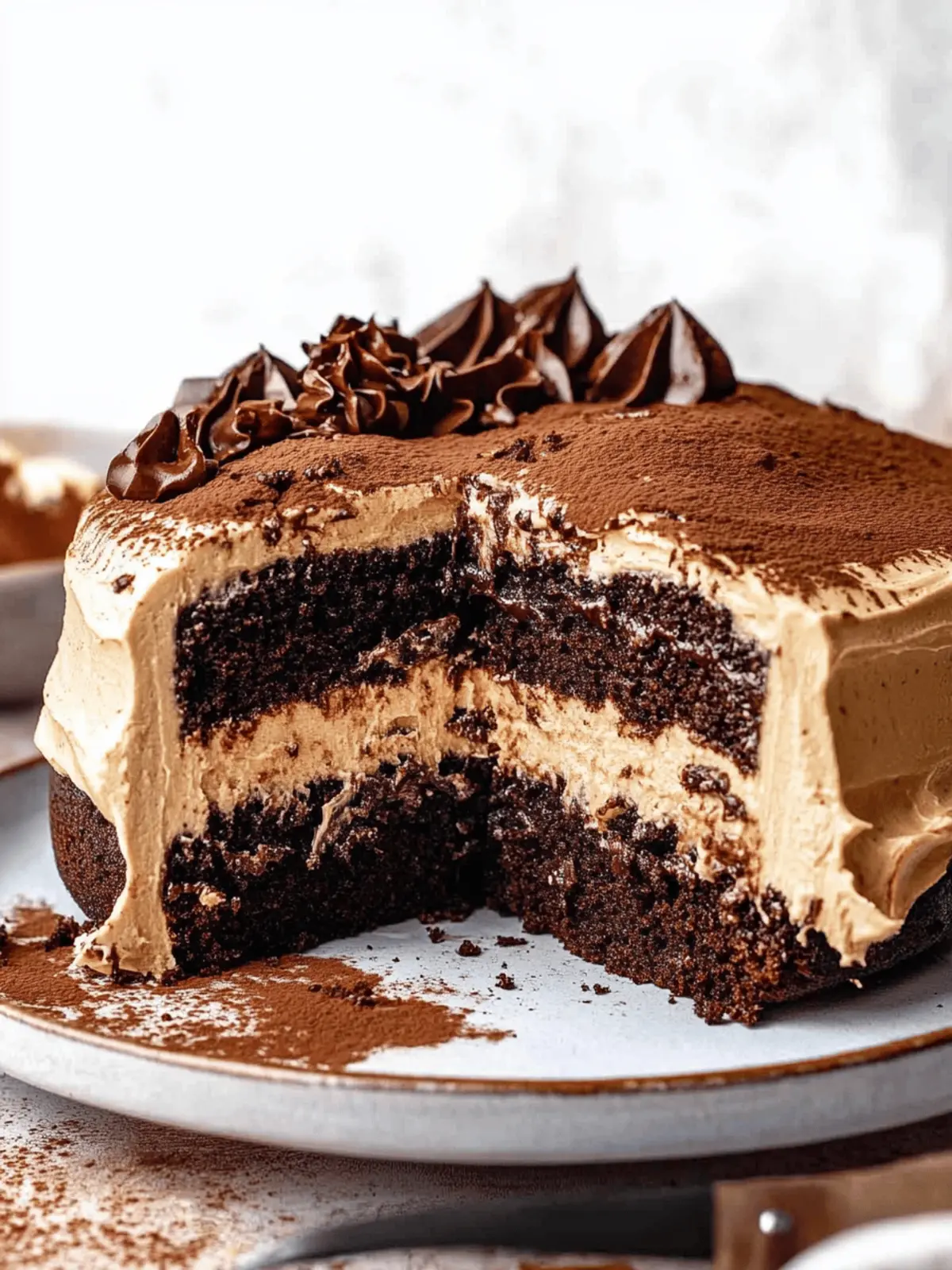 Decadent Chocolate Tiramisu Fudge Cake You’ll Adore 4 Chocolate Tiramisu Fudge Cake