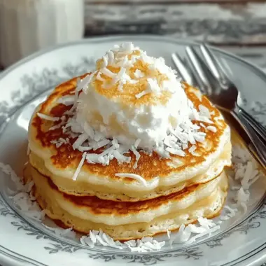 Coconut Cream Pancakes