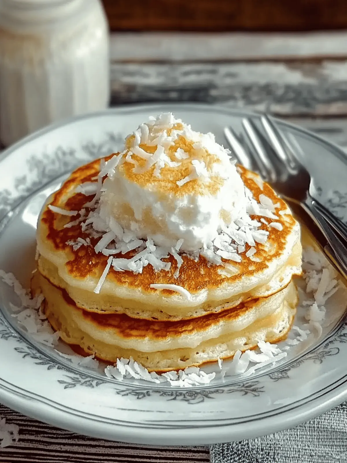 Coconut Cream Pancakes