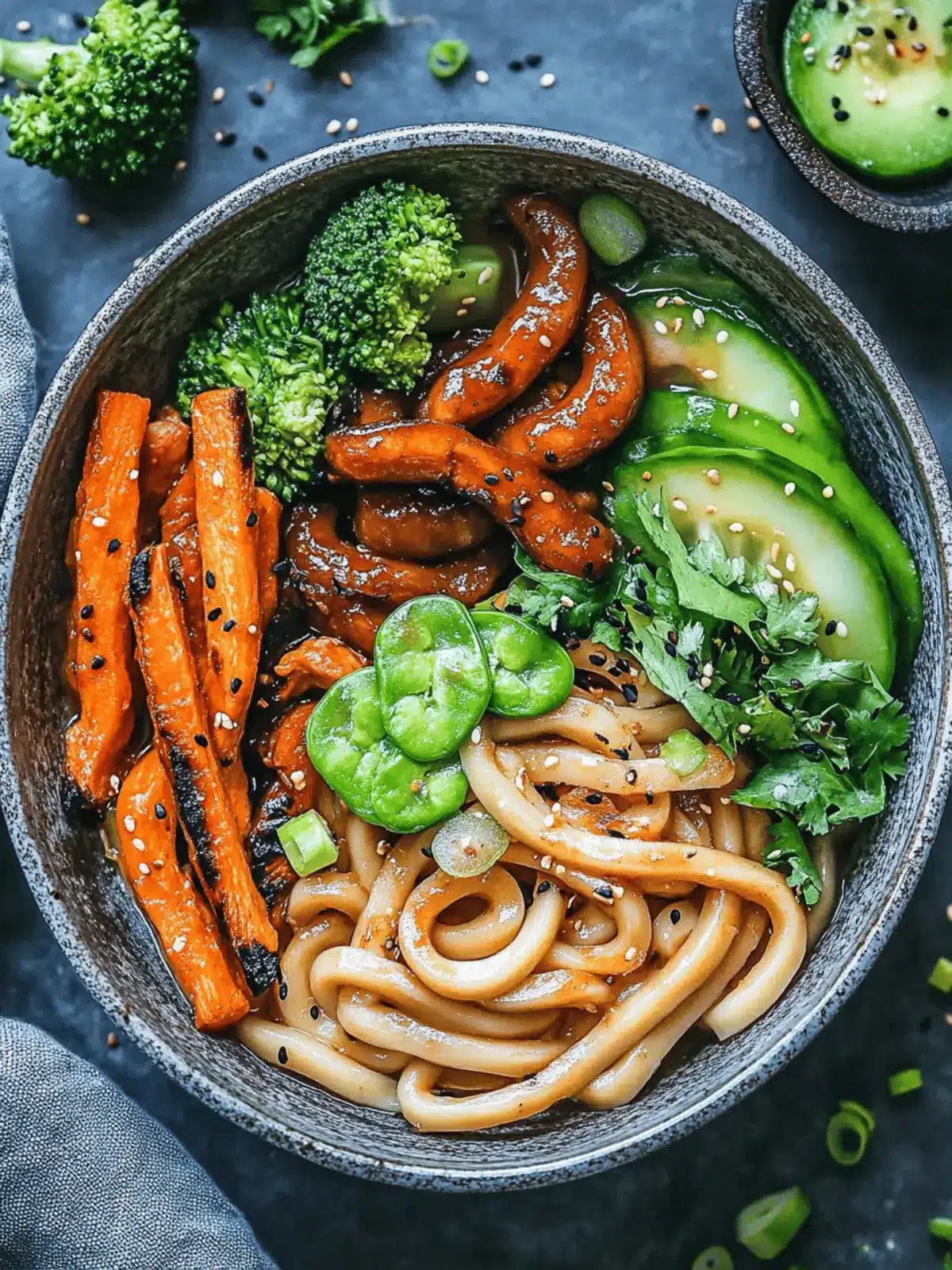 Udon Noodle and Veggie Bowl