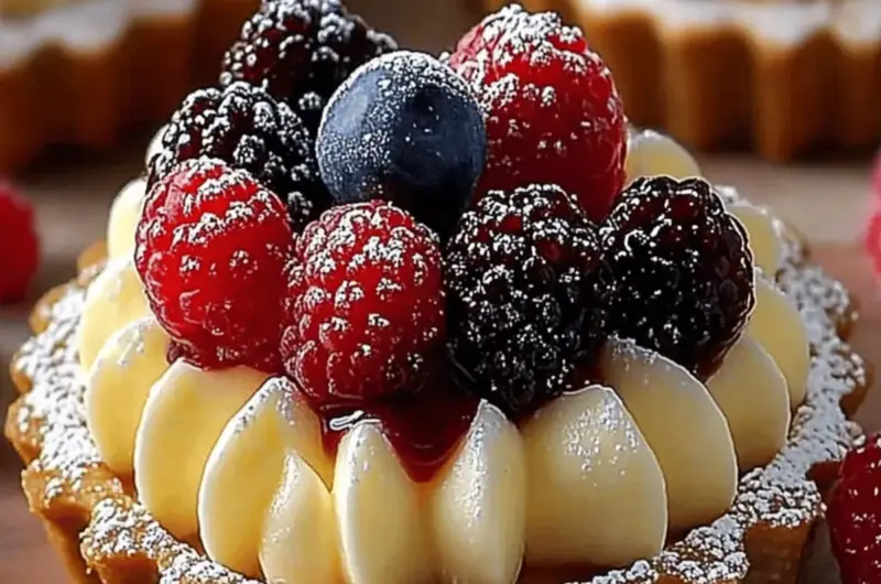White Chocolate Mousse Tartlets