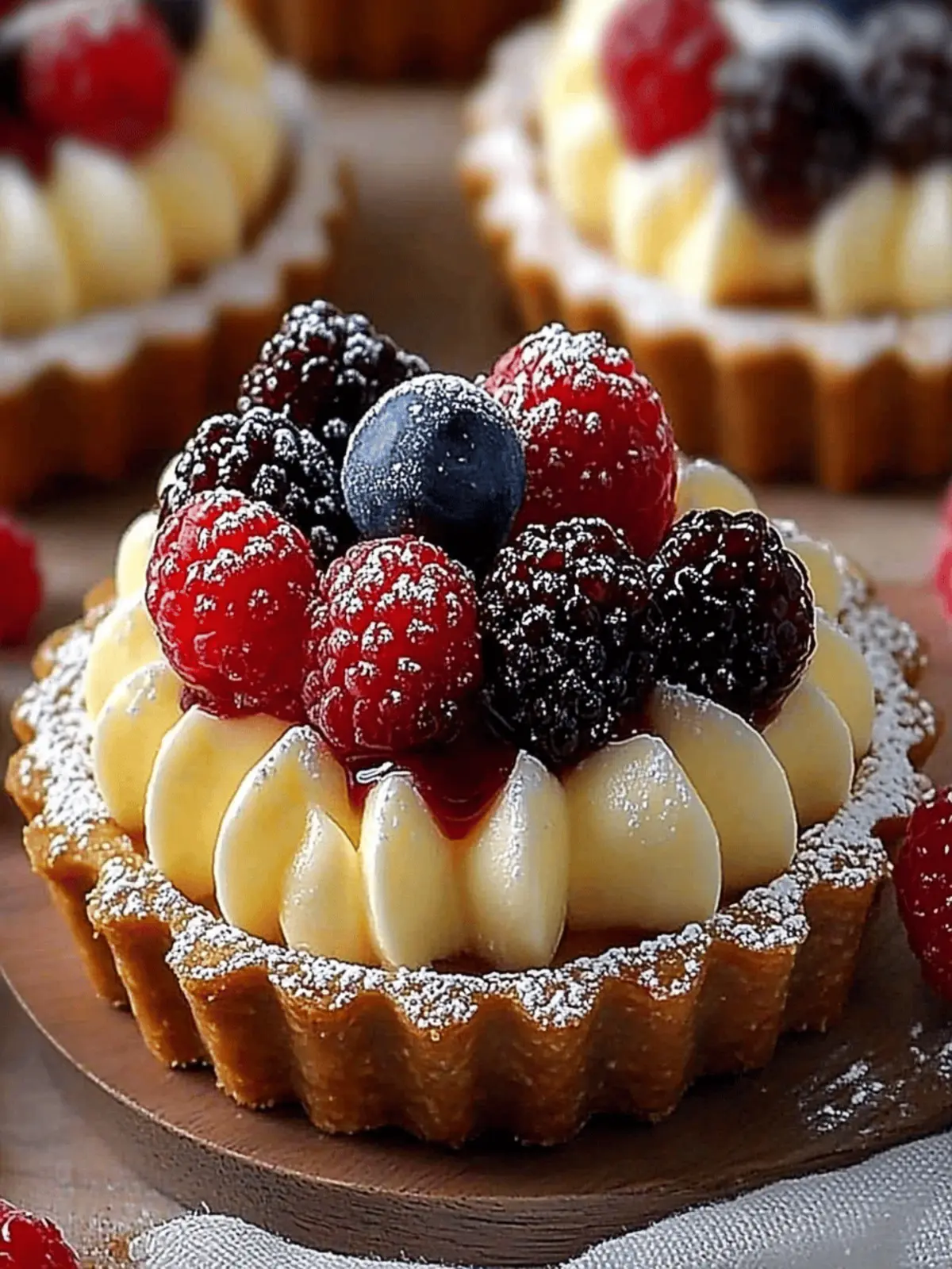 White Chocolate Mousse Tartlets