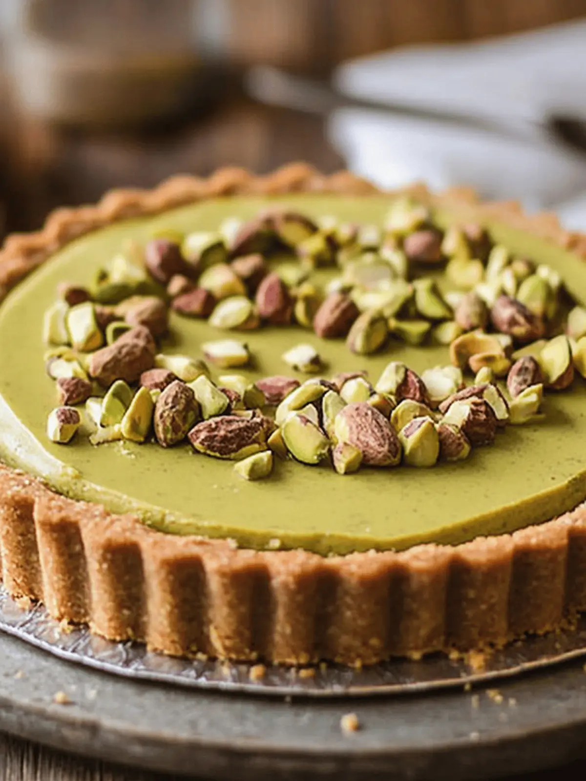 Pistachio Tart with Creamy Pistachio Paste
