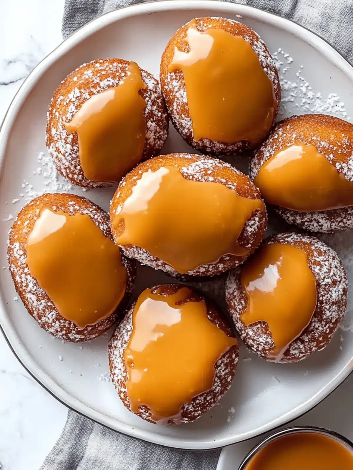 Gluten Free & Vegan Caramel Doughnuts