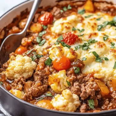 Beef + Cauliflower Stove-top Casserole