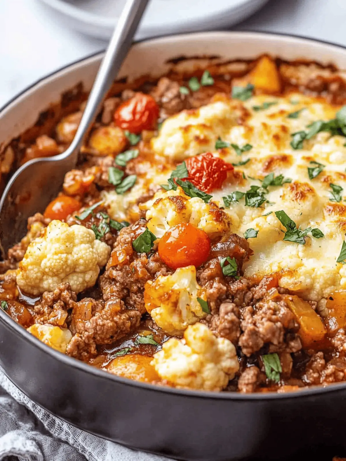 Beef + Cauliflower Stove-top Casserole
