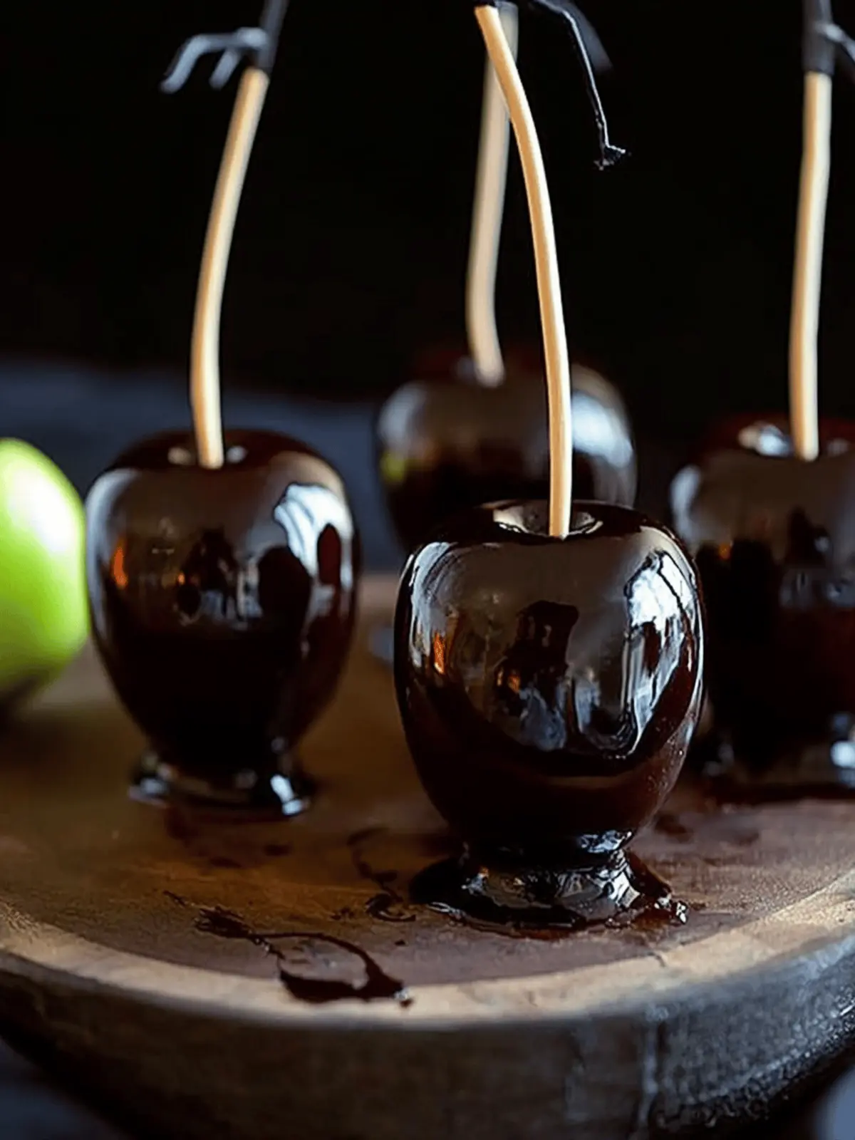 Poison Toffee Apples for Halloween