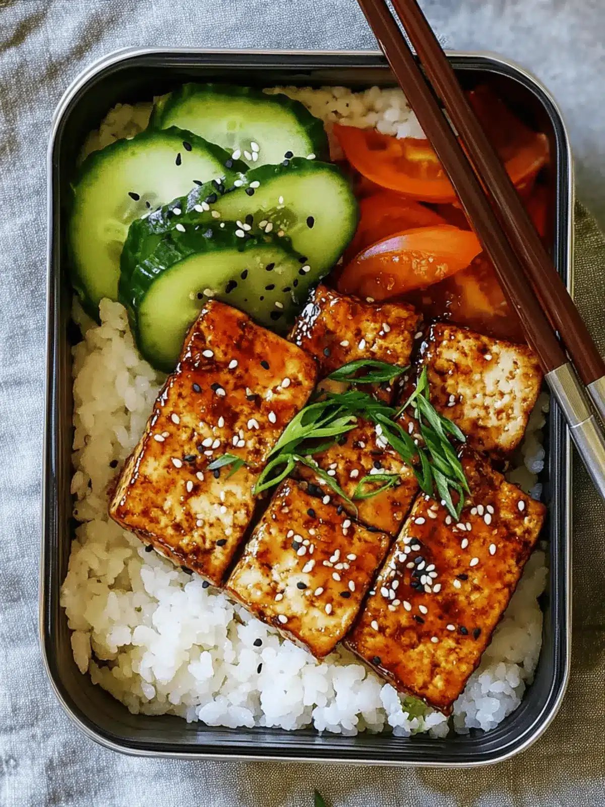 Tofu Teriyaki Bento Box