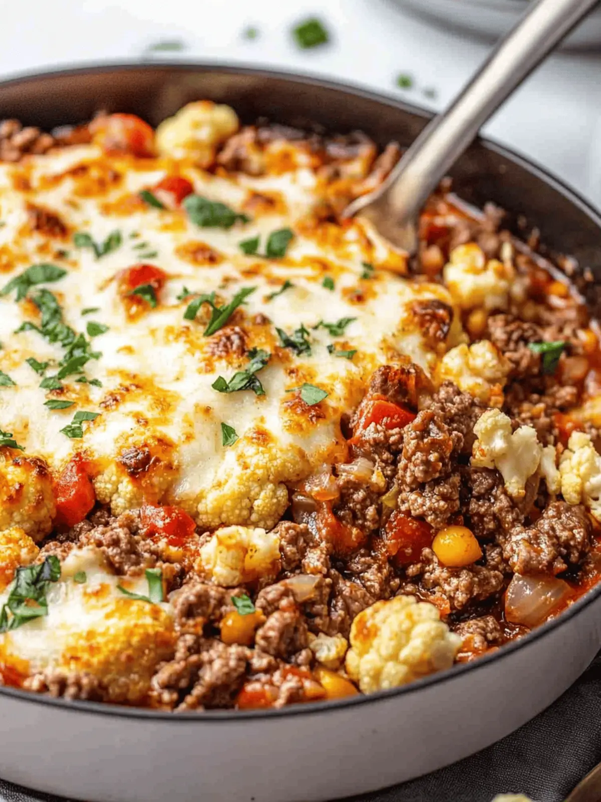 Beef + Cauliflower Stove-top Casserole for Cozy Nights 3 Beef + Cauliflower Stove-top Casserole