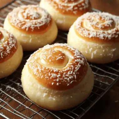 Asian Coconut Custard Buns