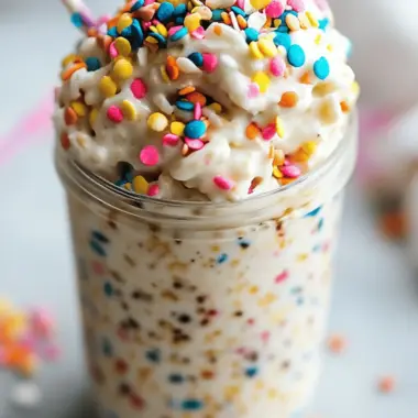 Birthday Cake Overnight Oats