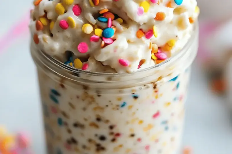 Birthday Cake Overnight Oats