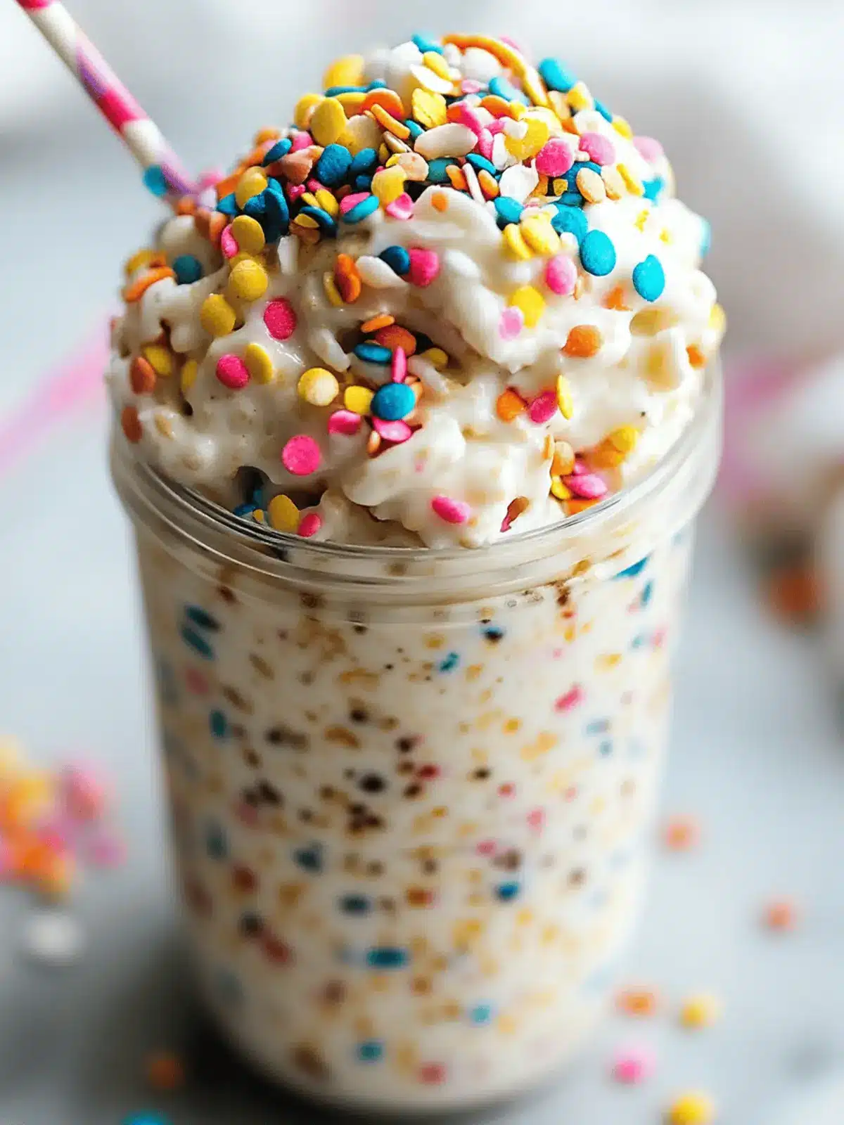 Birthday Cake Overnight Oats