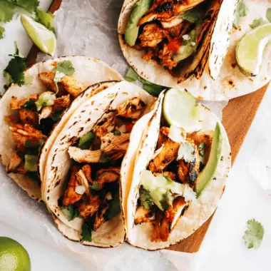 Authentic Mexican Chicken Street Tacos