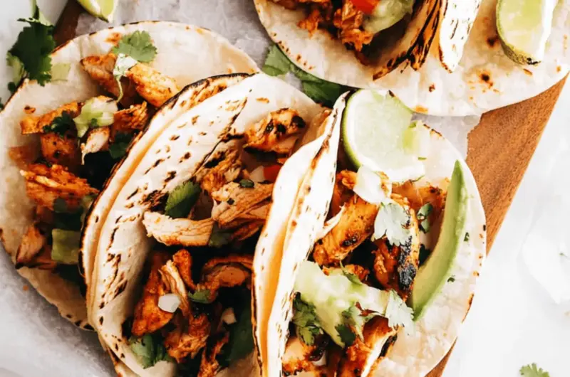 Authentic Mexican Chicken Street Tacos