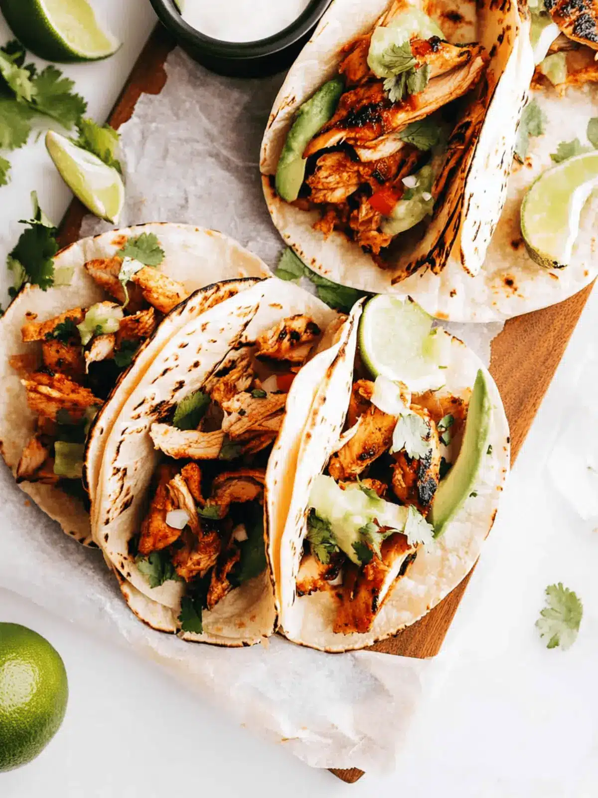 Authentic Mexican Chicken Street Tacos