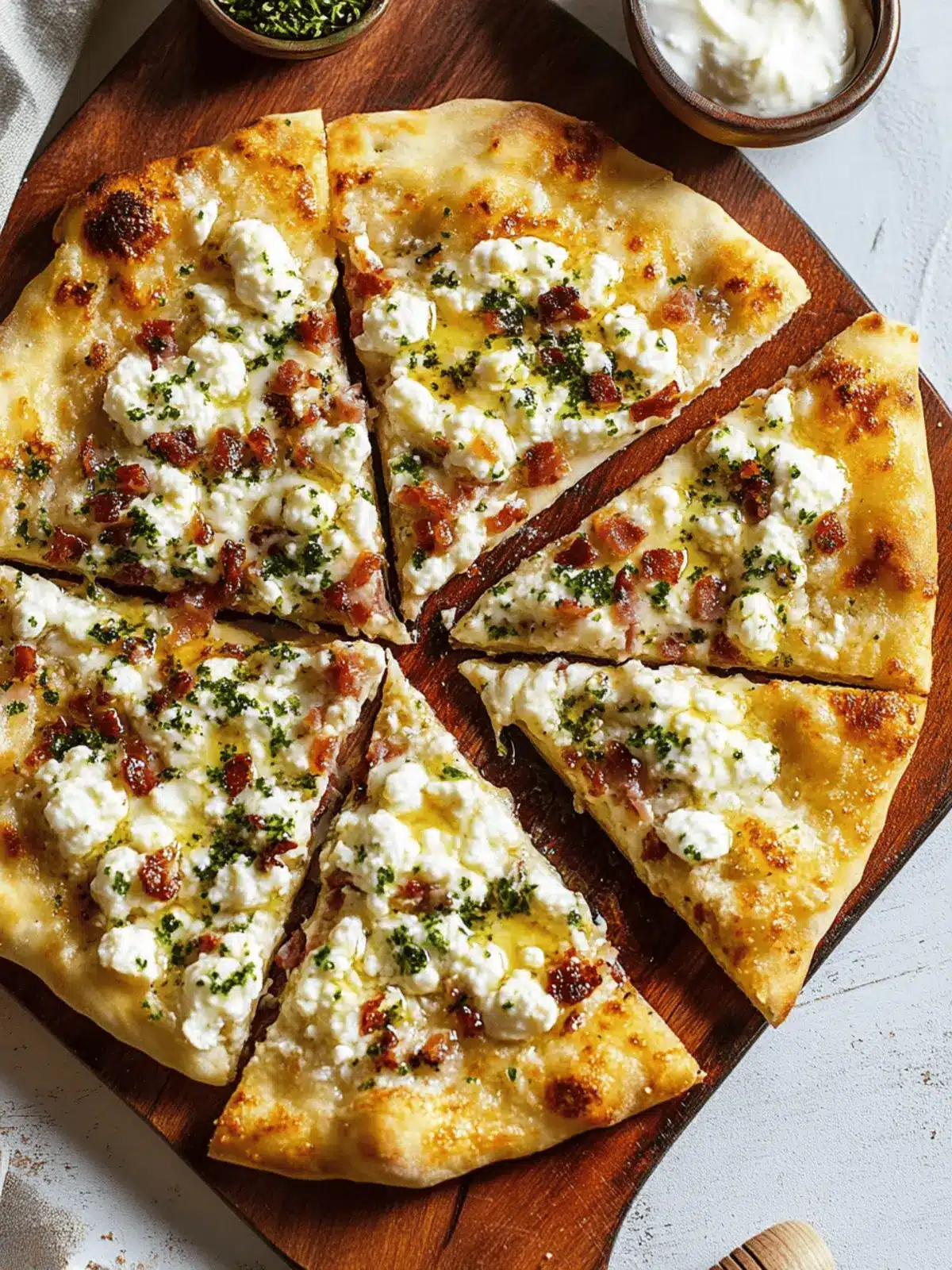 Pancetta, Ricotta & Hot-Honey Flatbreads for Easy Elegance 4 Pancetta, Ricotta & Hot-Honey Flatbreads