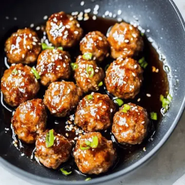Teriyaki Pork Meatballs