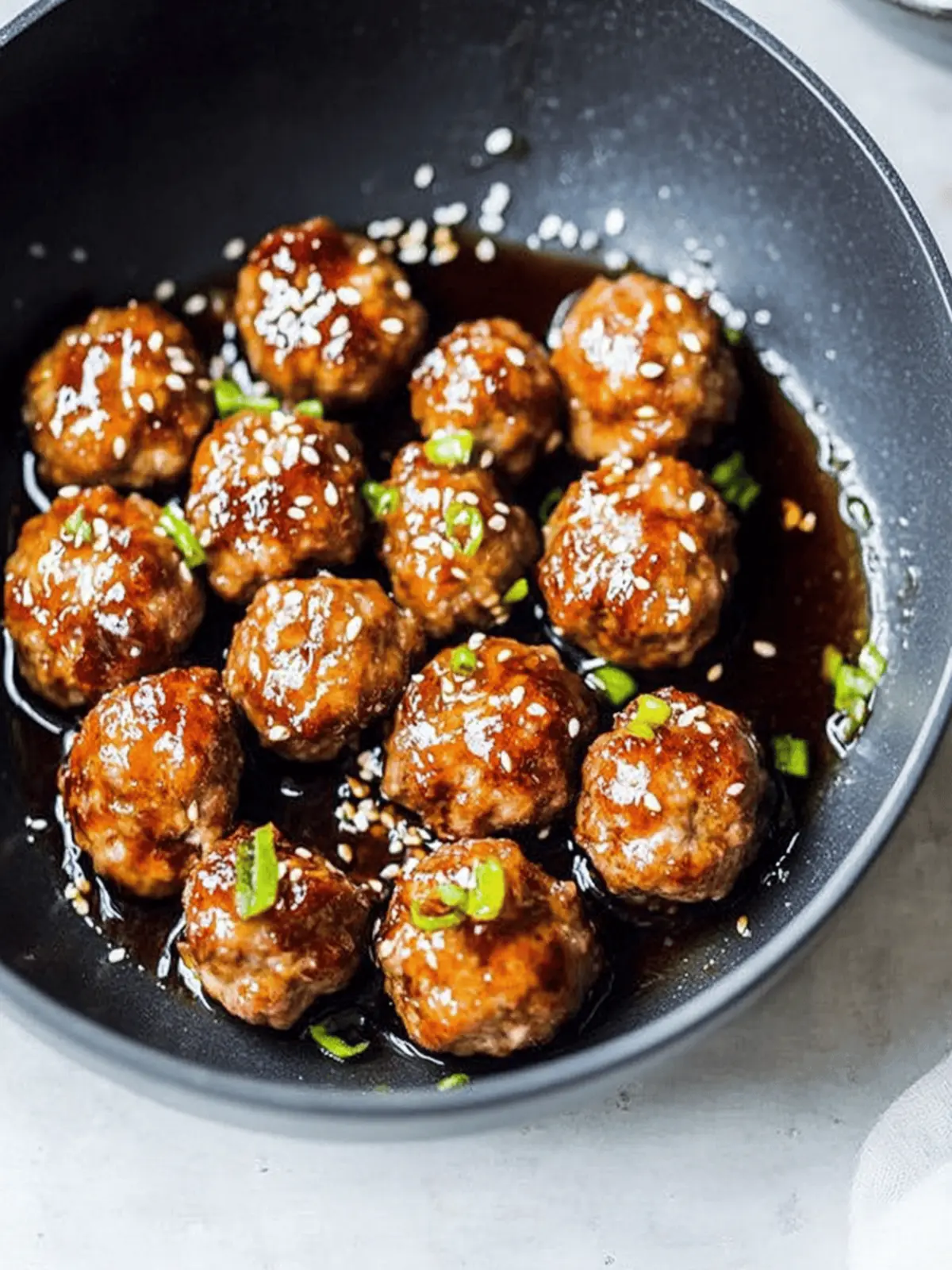 Teriyaki Pork Meatballs