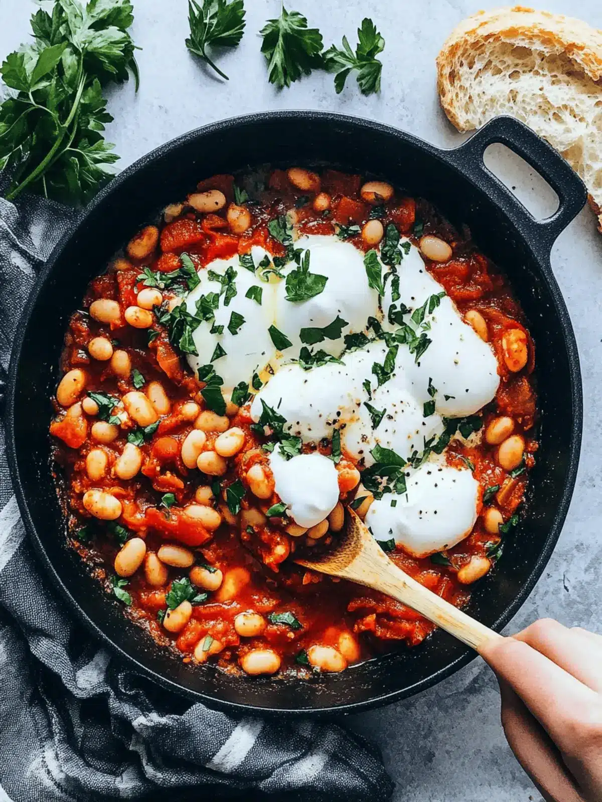 One-Pot Vegan White Bean Shakshuka for Quick, Flavorful Meals 3 One-Pot Vegan White Bean Shakshuka