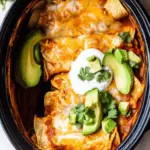Slow Cooker Chicken Enchiladas