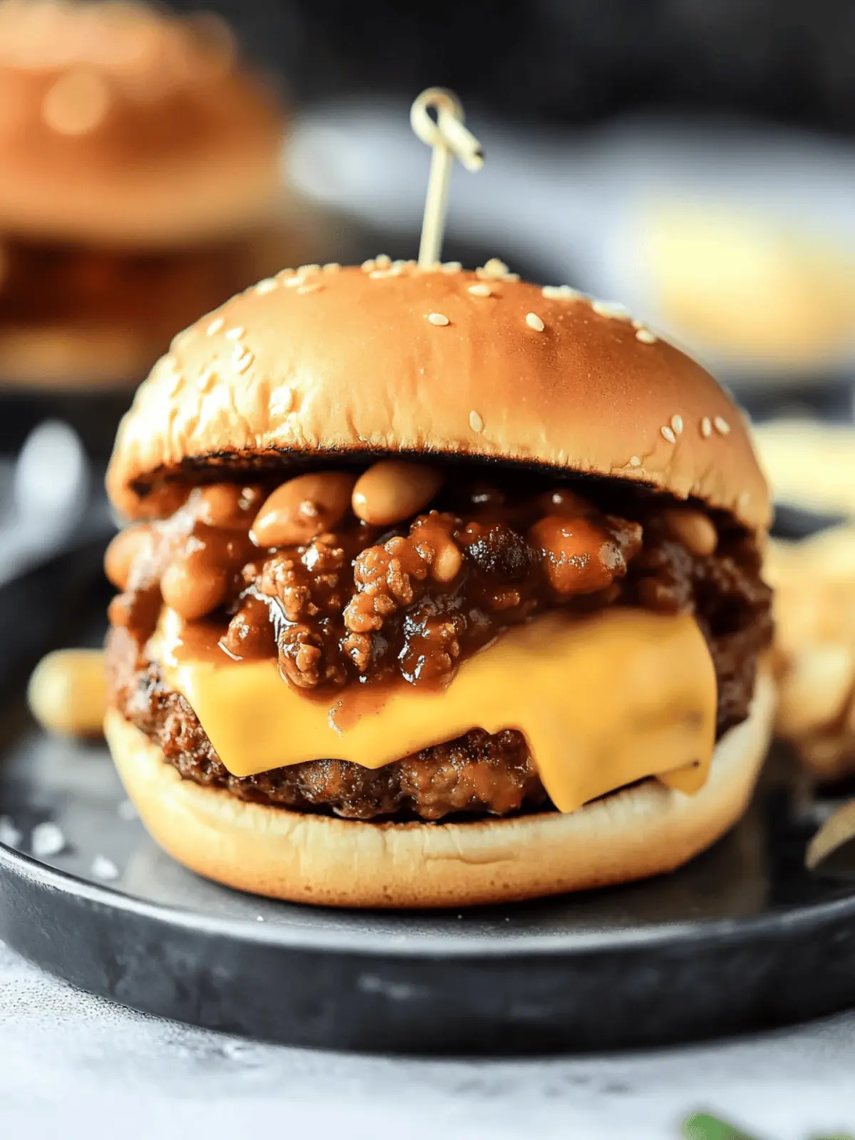 Chili Cheeseburgers