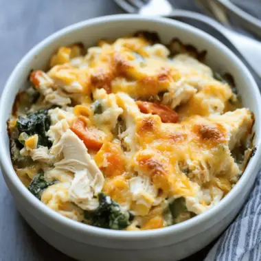 Veggie Loaded Rotisserie Chicken Casserole