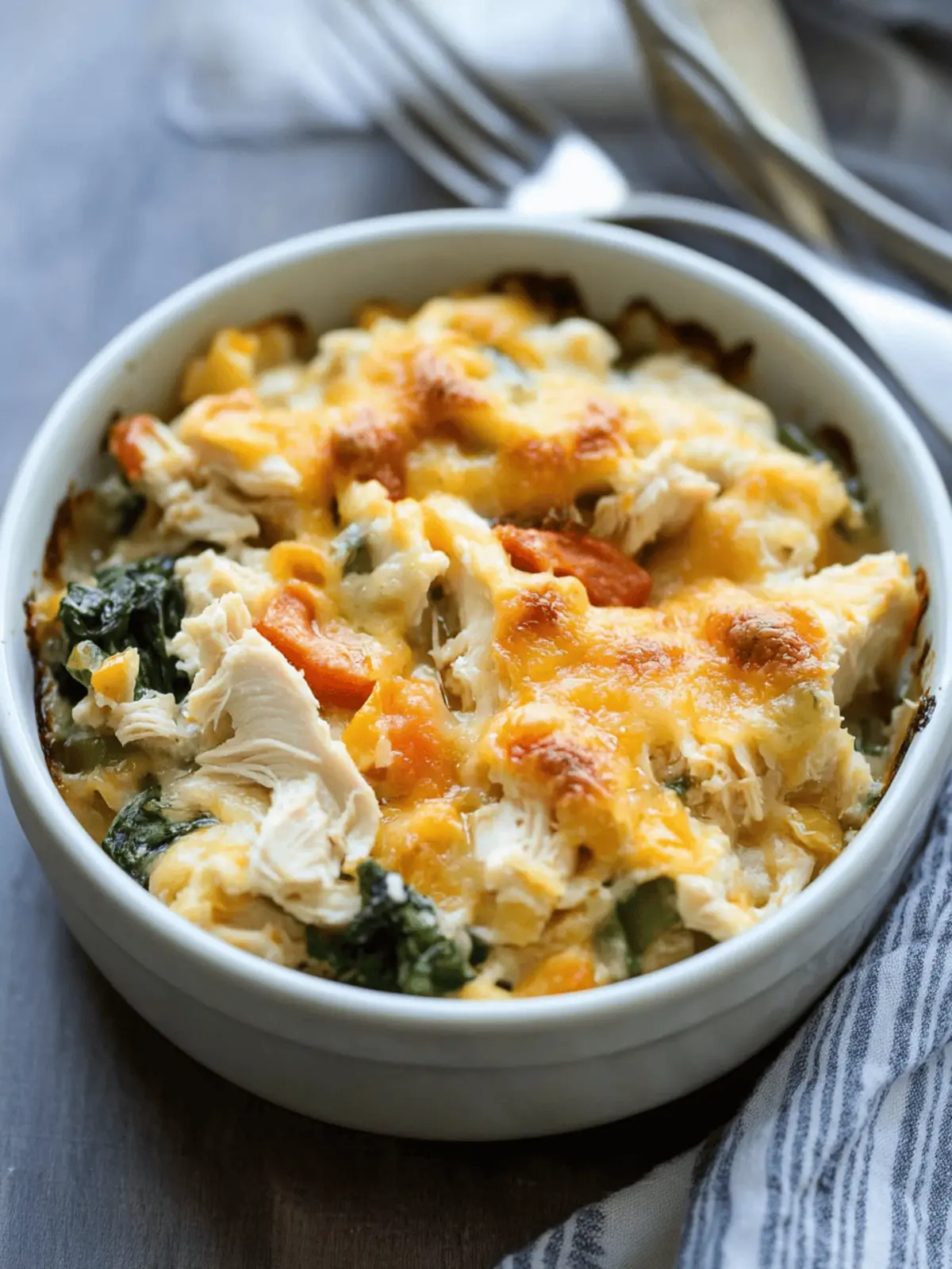 Veggie Loaded Rotisserie Chicken Casserole
