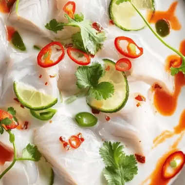 Kingfish Ceviche with Coconut Milk & Chilli Oil