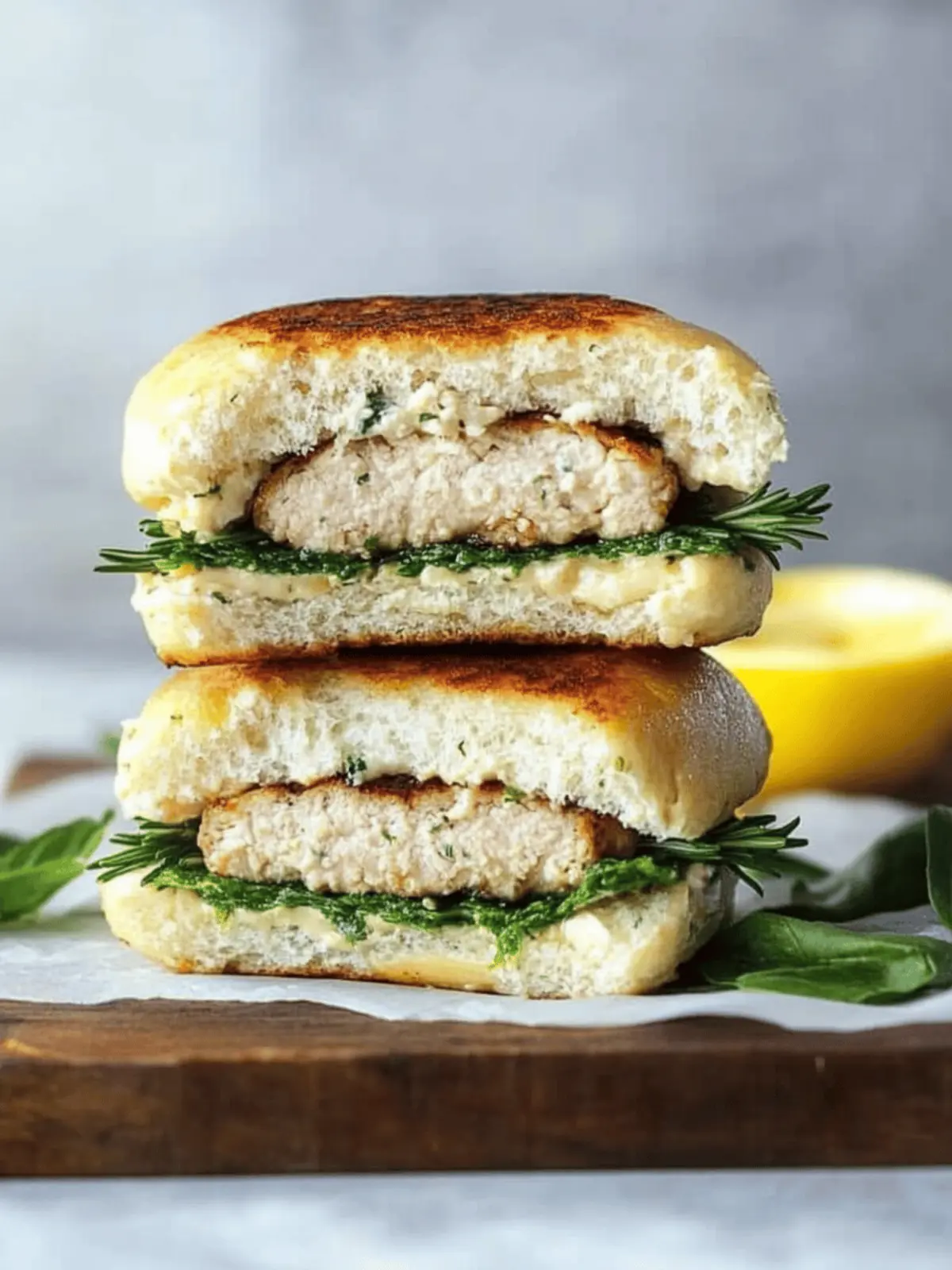 Savory Rosemary Garlic Chicken Burgers that Wow Your Tastebuds 4 Rosemary Garlic Chicken Burgers