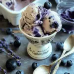 Earl Grey Blueberry Lavender Swirl Ice Cream