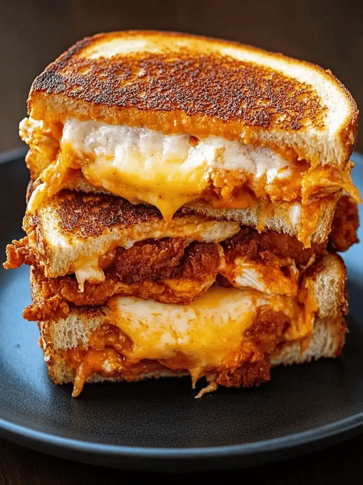 Crispy Fried Buffalo Chicken Grilled Cheese Sandwich Bliss 4 Crispy Fried Buffalo Chicken Grilled Cheese Sandwich