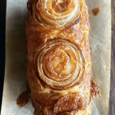 Viral Cheeseburger Onion Ring Roll