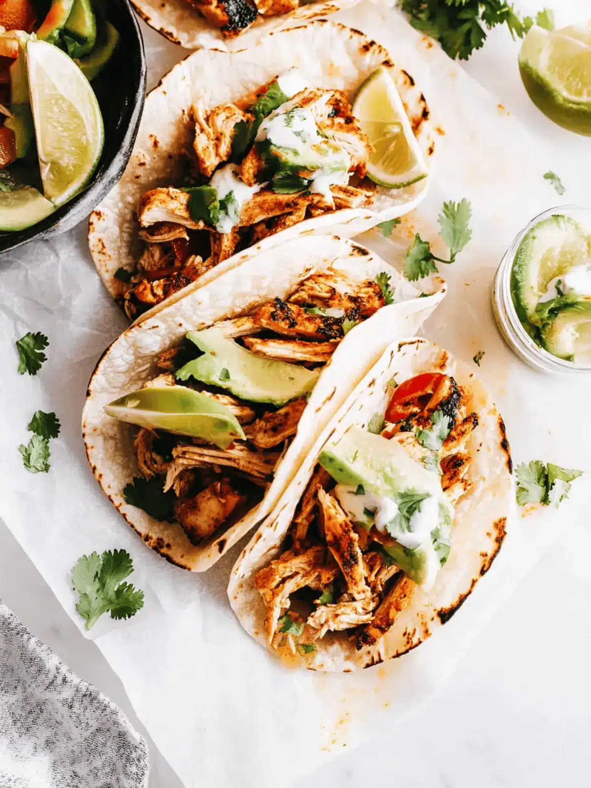 Authentic Mexican Chicken Street Tacos