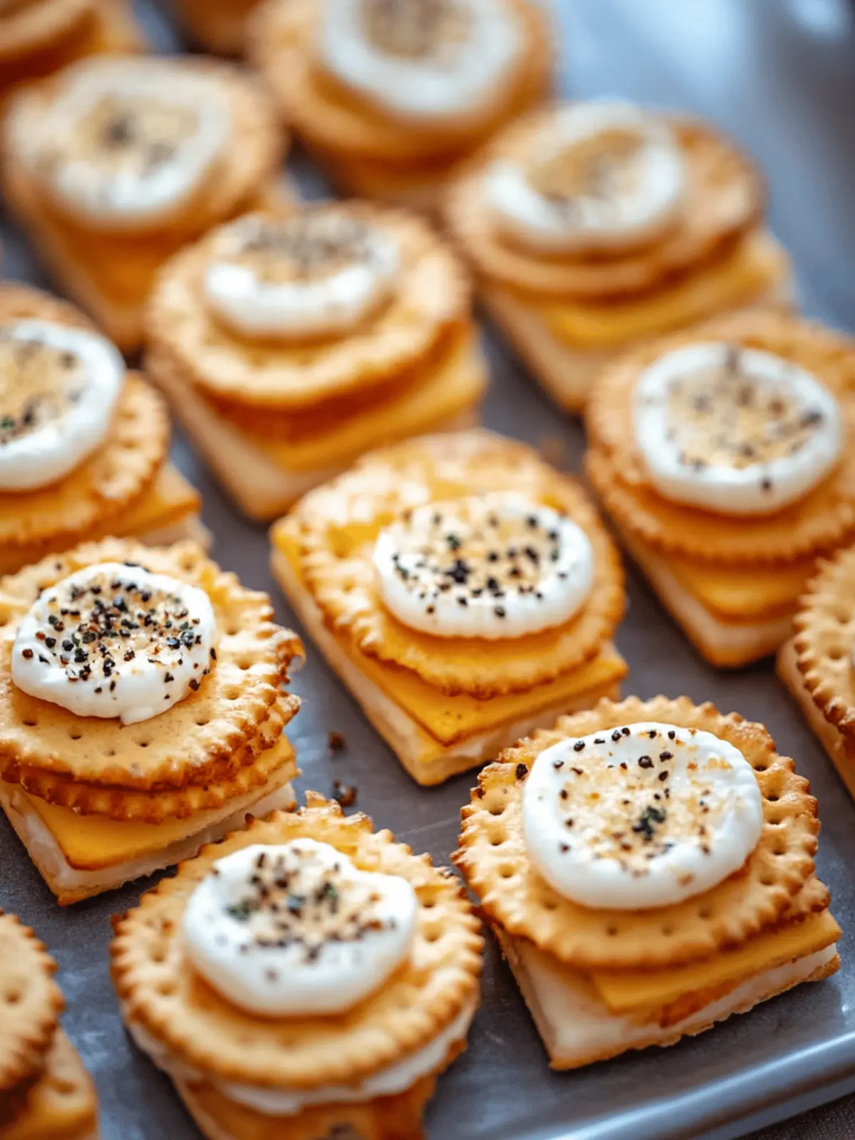 Ritz Cracker Party Sandwiches