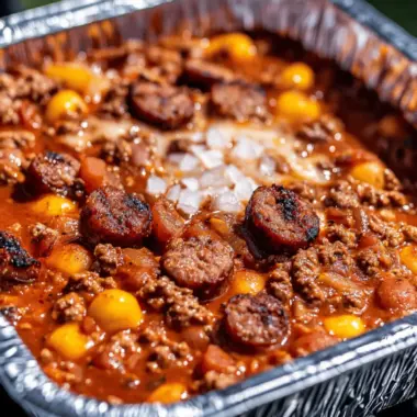 Grilled Beer Brat Chili