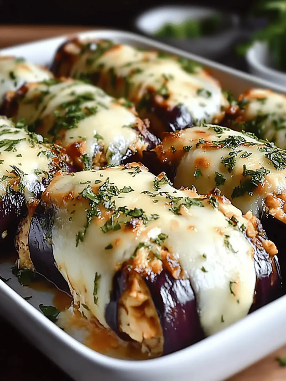 Cheesy Eggplant Rolls