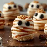 Mummy Wrapped Cheesecake Bites