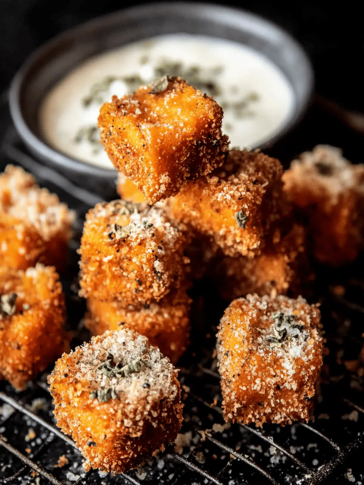 Crispy Cheesy Sweet Potato Bites for Irresistible Snacking 4 Crispy Cheesy Sweet Potato Bites