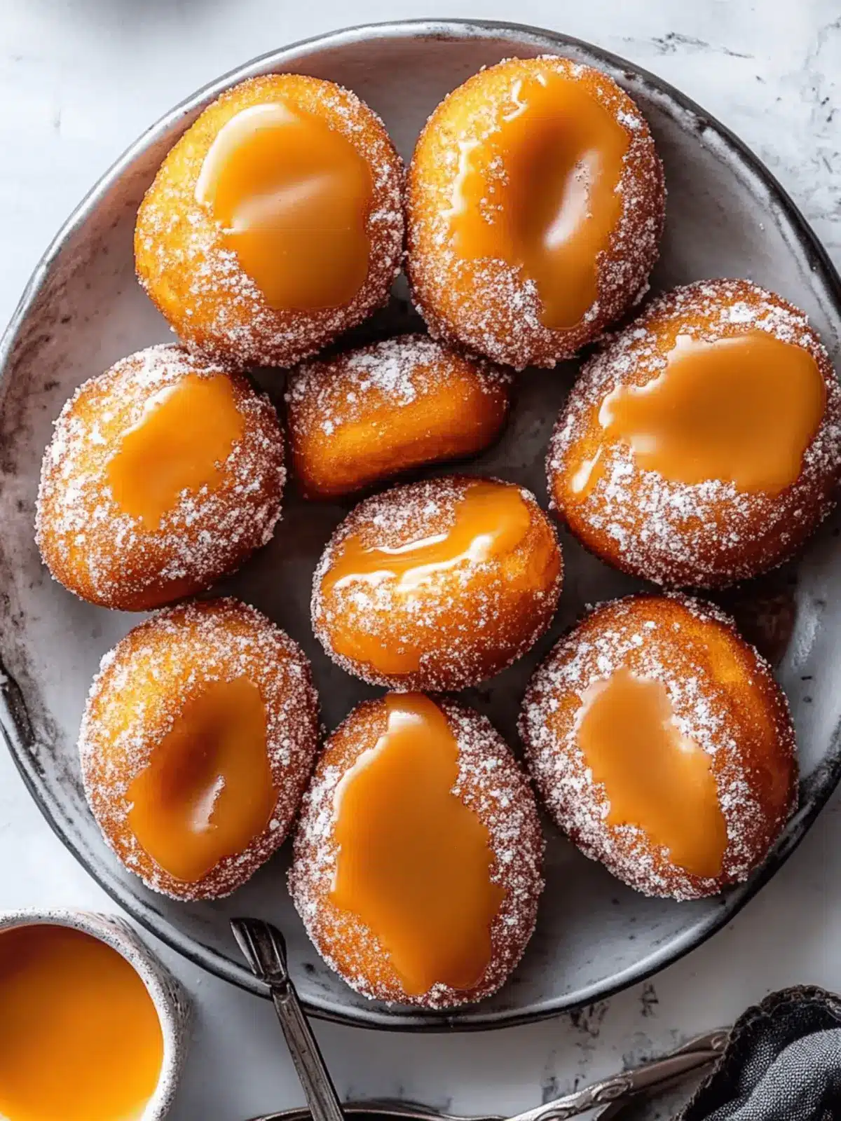 Gluten Free & Vegan Caramel Doughnuts