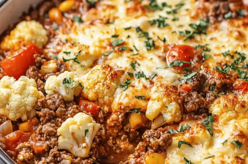Beef + Cauliflower Stove-top Casserole