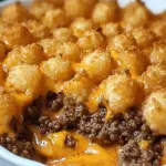 Tater Tot Casserole with Ground Beef